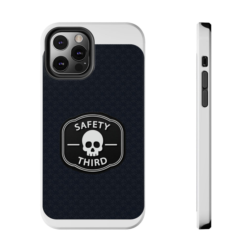 Safety Third Tough Phone Case — Skull Badge Protective iPhone Cover