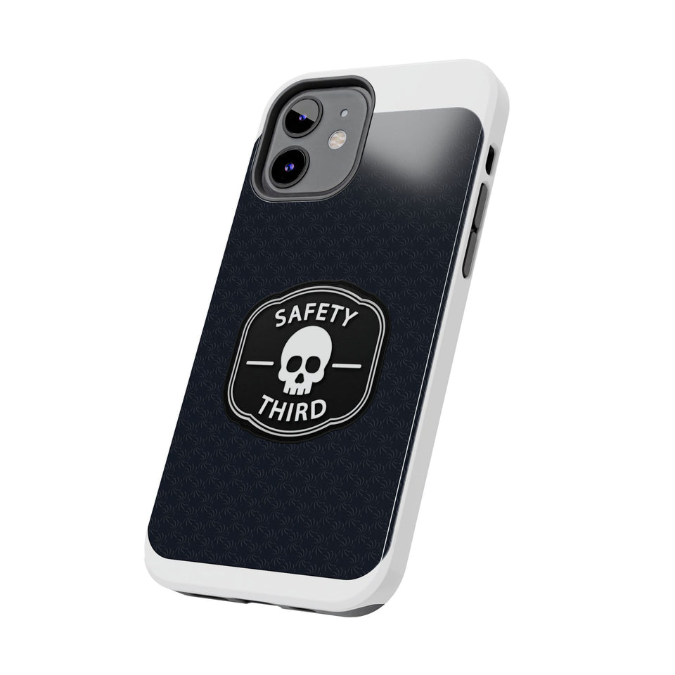 Safety Third Tough Phone Case — Skull Badge Protective iPhone Cover