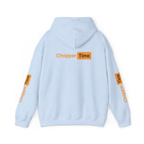 Chopper Time Hoodie — Minimal Logo Pullover for Motorcycle & Aviation Fans