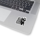 Sticker — "Look and Save a Life: Bikers Have Families Too" Motorcycle Safety Kiss-Cut Sticker