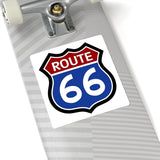 Route 66 Kiss-Cut Sticker — Classic Vintage Highway Decal