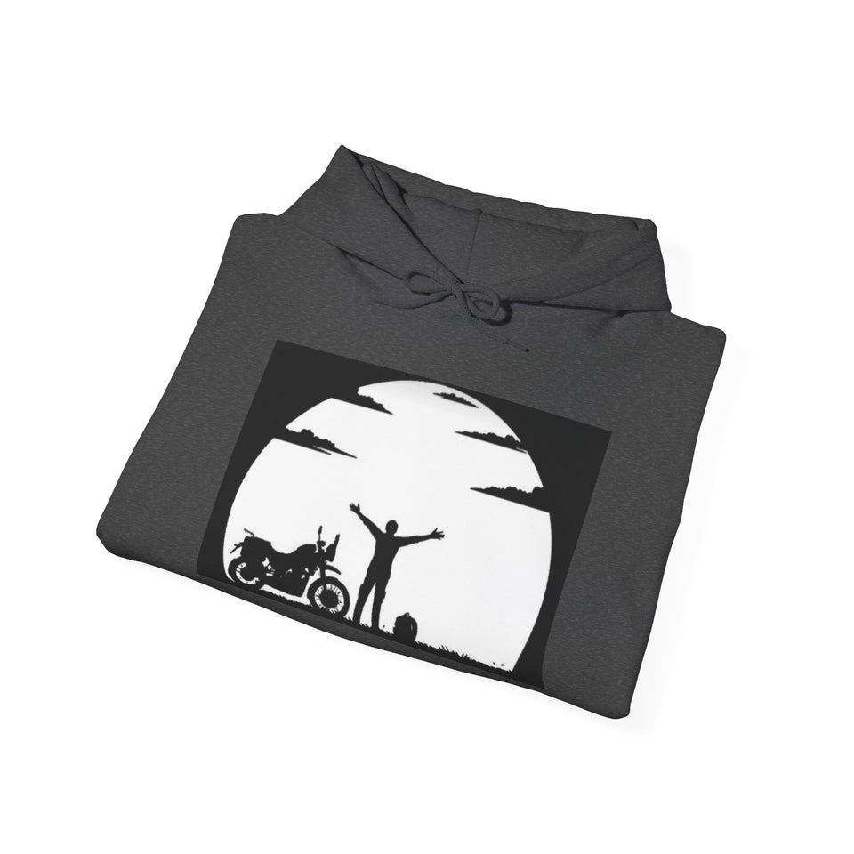 Harley-Davidson Sunset Ride Hoodie — Motorcycle Silhouette Graphic