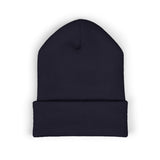Embroidered 'Chopper Time' Cuffed Beanie — Knit Winter Hat