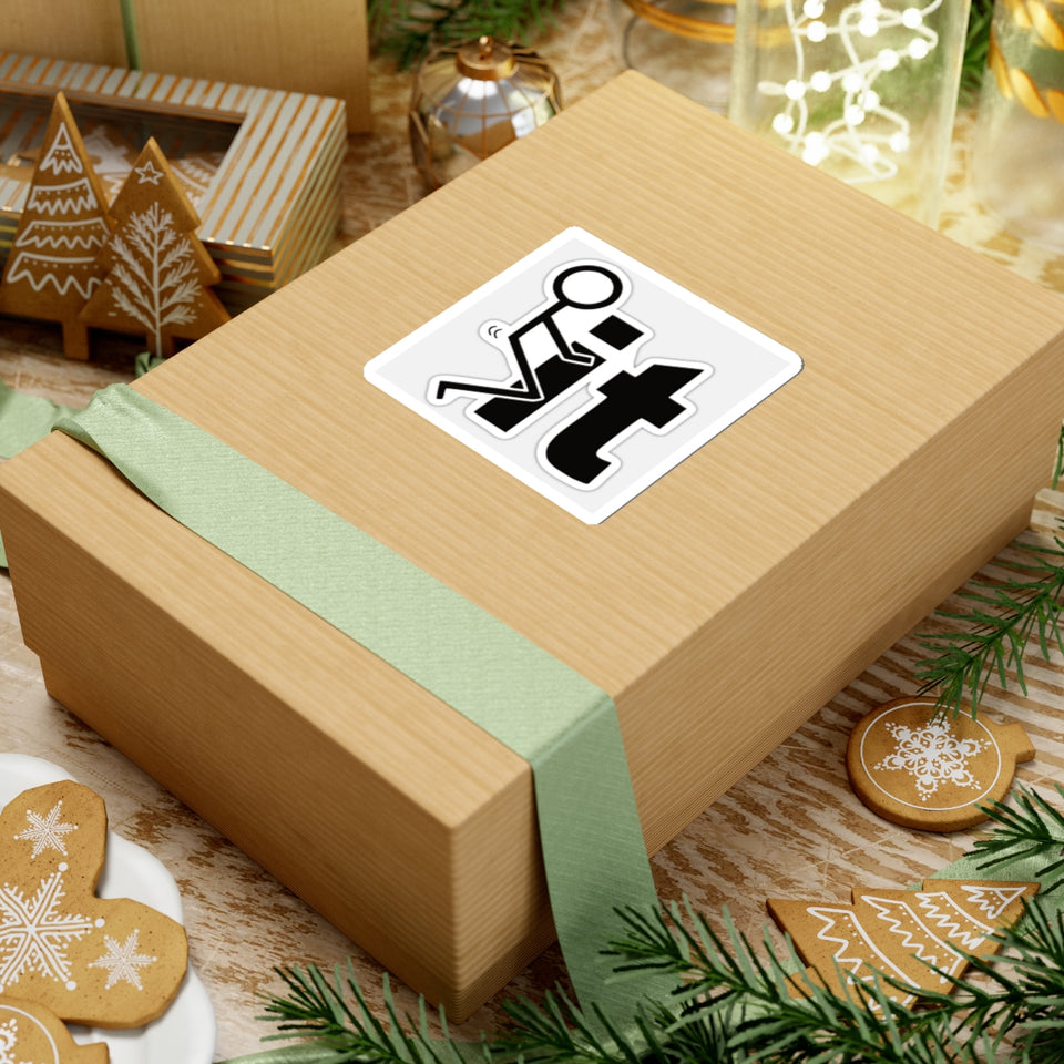 Funny 'F It' Kiss-Cut Sticker — Rude Humor Decal for Laptops & Water Bottles