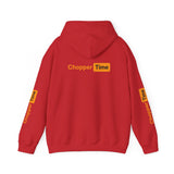 Chopper Time Hoodie — Minimal Logo Pullover for Motorcycle & Aviation Fans