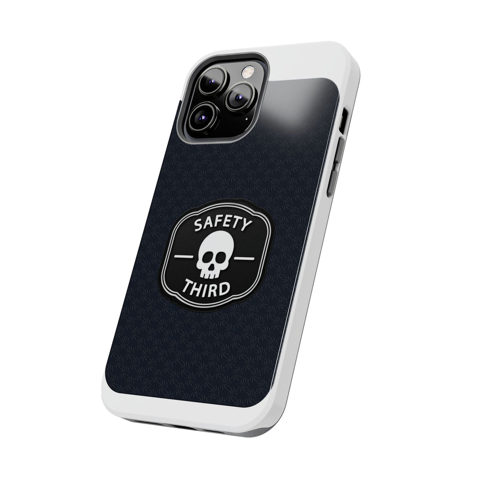 Safety Third Tough Phone Case — Skull Badge Protective iPhone Cover