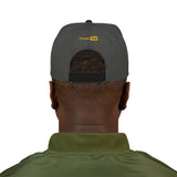 Snapback Hat — 'Time' Yellow Embroidered Streetwear Cap