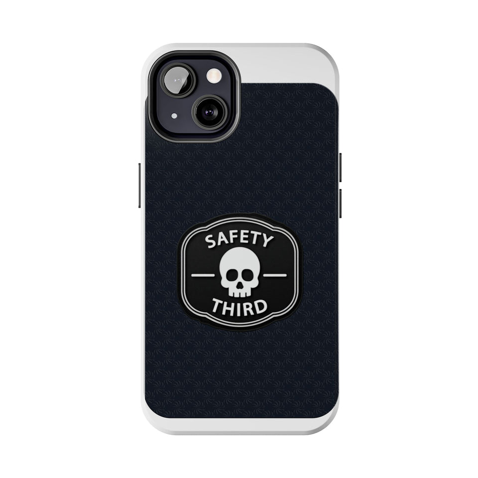 Safety Third Tough Phone Case — Skull Badge Protective iPhone Cover