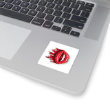 Red Drip Lips Kiss-Cut Sticker — Glossy Lip Art Decal for Laptops, Phones & Notebooks
