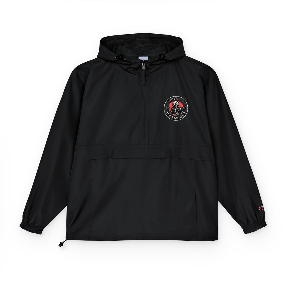 Champion Packable Anorak Jacket — Floral Heart Chest Logo