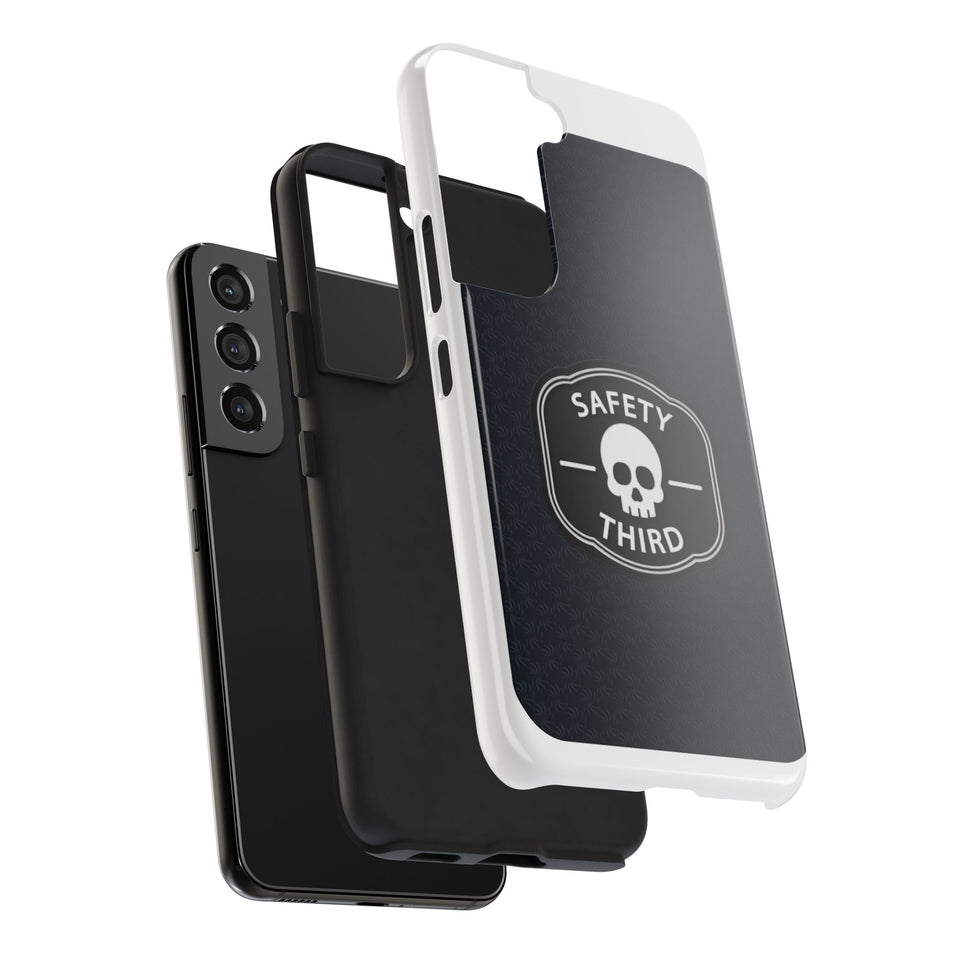 Safety Third Tough Phone Case — Skull Badge Protective iPhone Cover