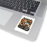 Little Badass Baby on Motorcycle Sticker — Biker Baby Kiss-Cut Decal
