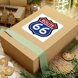 Route 66 Kiss-Cut Sticker — Classic Vintage Highway Decal