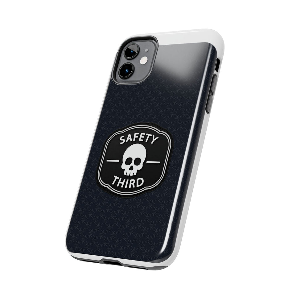 Safety Third Tough Phone Case — Skull Badge Protective iPhone Cover