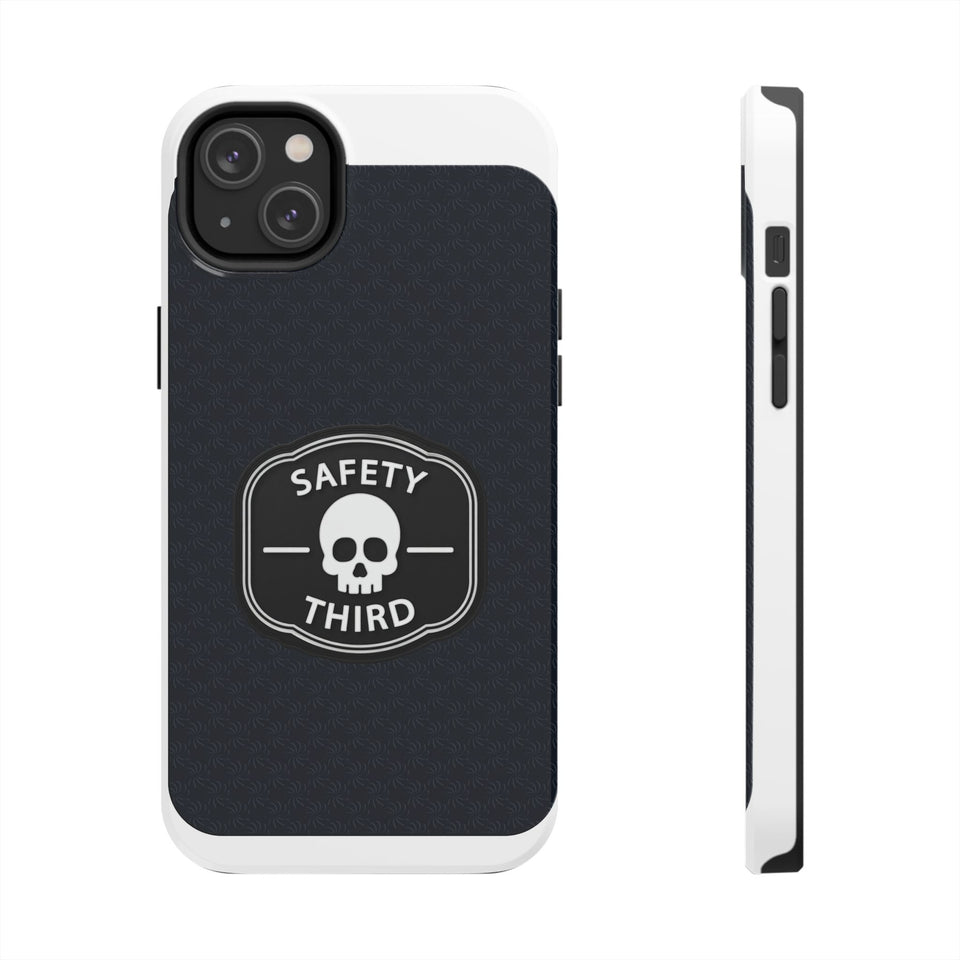 Safety Third Tough Phone Case — Skull Badge Protective iPhone Cover