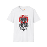 Skeleton Binoculars T‑Shirt — "Oh, Look! Nobody Gives a Sh!t" Graphic Tee