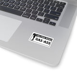 No Free Rides Gas or Ass Sticker — Funny Bumper/Car Laptop Kiss-Cut Sticker
