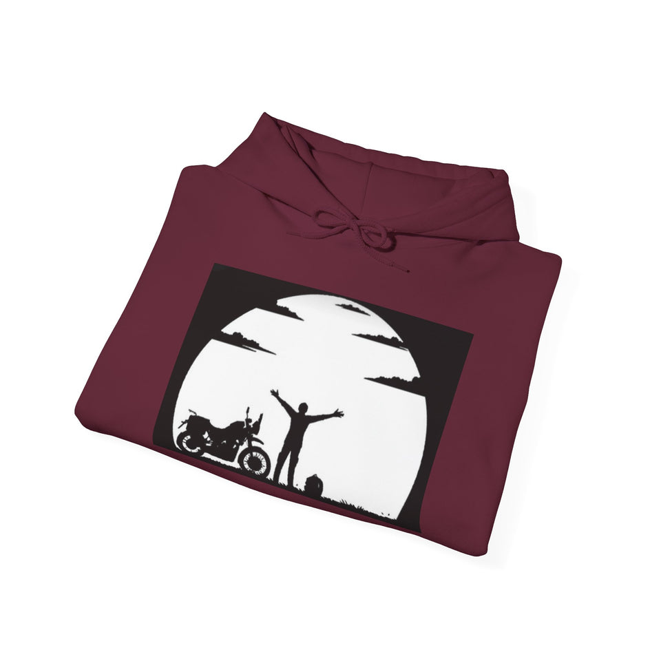 Harley-Davidson Sunset Ride Hoodie — Motorcycle Silhouette Graphic