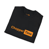 Chopper Time T-Shirt — Minimal Orange Logo Tee