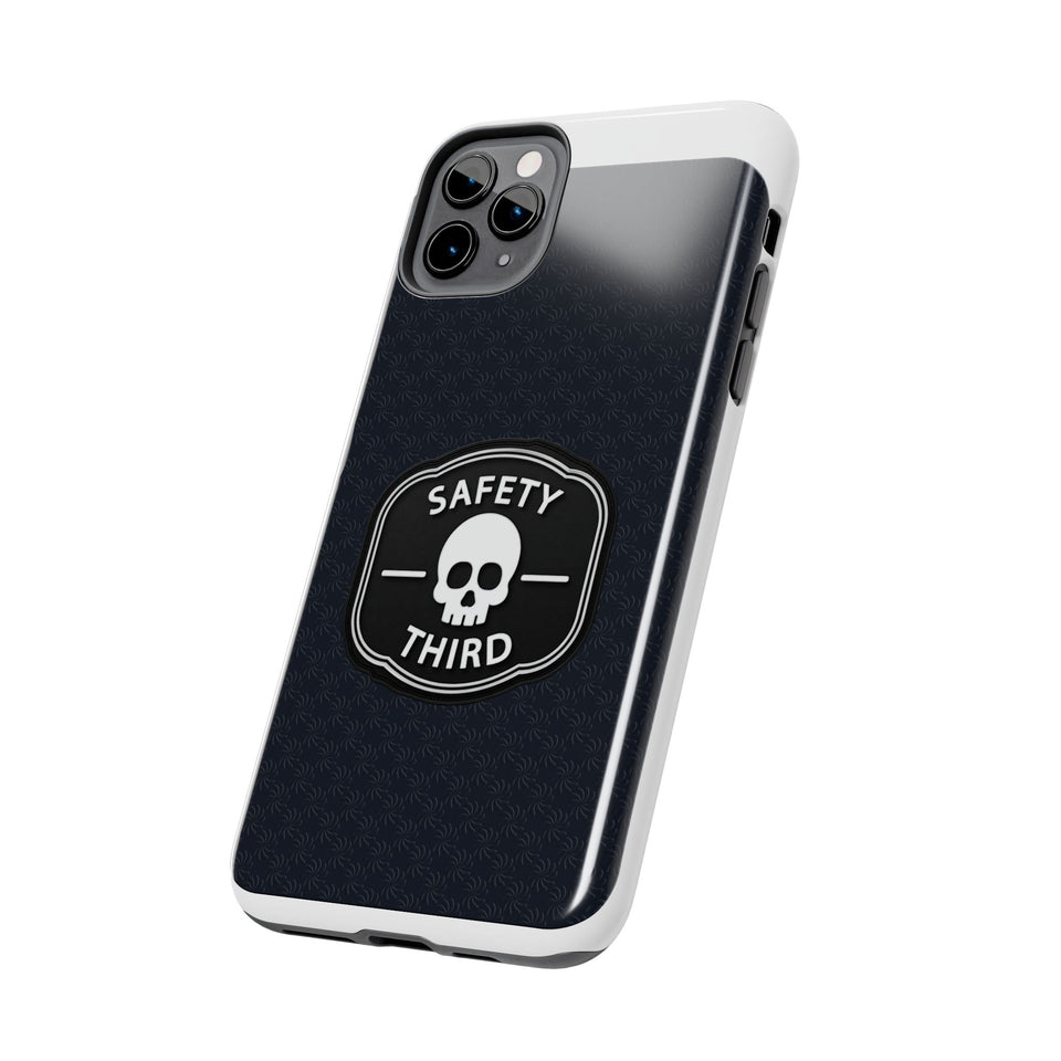 Safety Third Tough Phone Case — Skull Badge Protective iPhone Cover