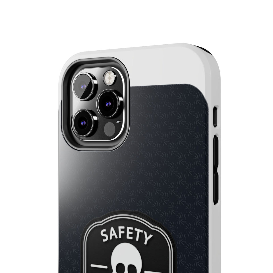 Safety Third Tough Phone Case — Skull Badge Protective iPhone Cover
