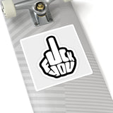 Sticker — Middle Finger 'F*ck You' Graphic Kiss-Cut Sticker