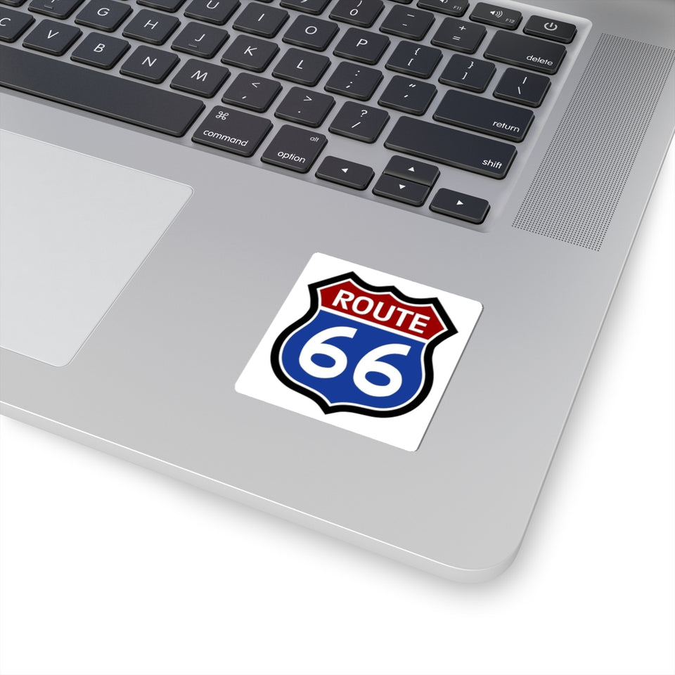 Route 66 Kiss-Cut Sticker — Classic Vintage Highway Decal