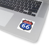 Route 66 Kiss-Cut Sticker — Classic Vintage Highway Decal