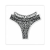 Kiss-Cut Sticker — “Trashy & Classy” Leopard Thong Sticker