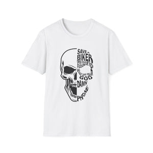 Skull 'Save a Biker' Graphic T-Shirt