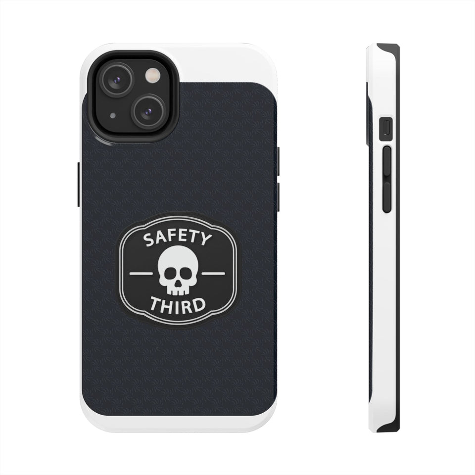 Safety Third Tough Phone Case — Skull Badge Protective iPhone Cover