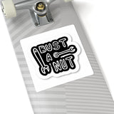 Bust A Nut Sticker — Funny Mechanic Wrench Kiss-Cut Vinyl Sticker