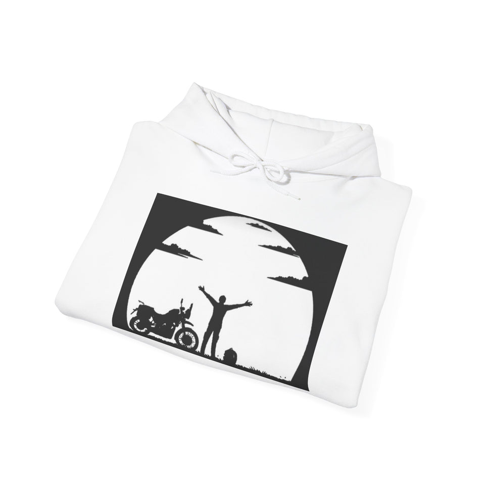 Harley-Davidson Sunset Ride Hoodie — Motorcycle Silhouette Graphic