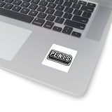 Kiss-Cut Sticker — P.E.N.I.S. (People Encouraging Niceness In Society) Black Retro Decal