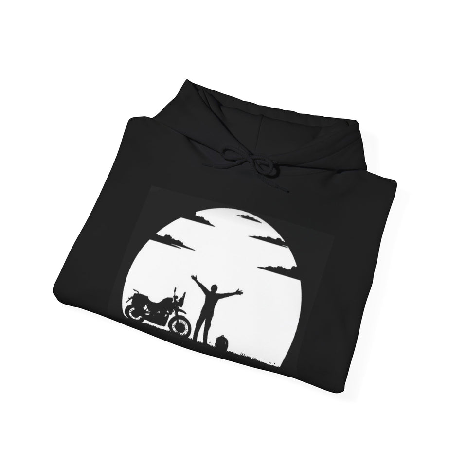 Harley-Davidson Sunset Ride Hoodie — Motorcycle Silhouette Graphic