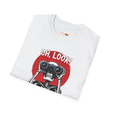 Skeleton Binoculars T‑Shirt — "Oh, Look! Nobody Gives a Sh!t" Graphic Tee