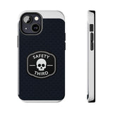 Safety Third Tough Phone Case — Skull Badge Protective iPhone Cover