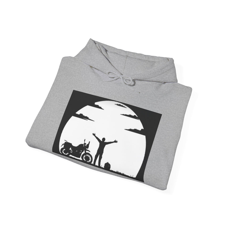 Harley-Davidson Sunset Ride Hoodie — Motorcycle Silhouette Graphic