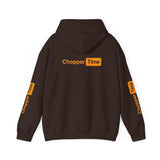 Chopper Time Hoodie — Minimal Logo Pullover for Motorcycle & Aviation Fans