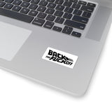 Back the Fuck Off Kiss-Cut Sticker — Bold Retro Slogan Decal for Laptops & Gear