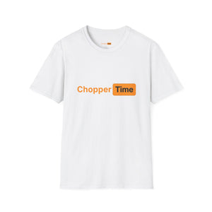 Chopper Time T-Shirt — Minimal Orange Logo Tee