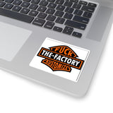 Kiss-Cut Sticker — “Fuck The-Factory Kustomizes” Bold Biker Logo
