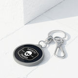 Safety Third Skull Keyring Tag — Funny Biker / Mechanic Keychain