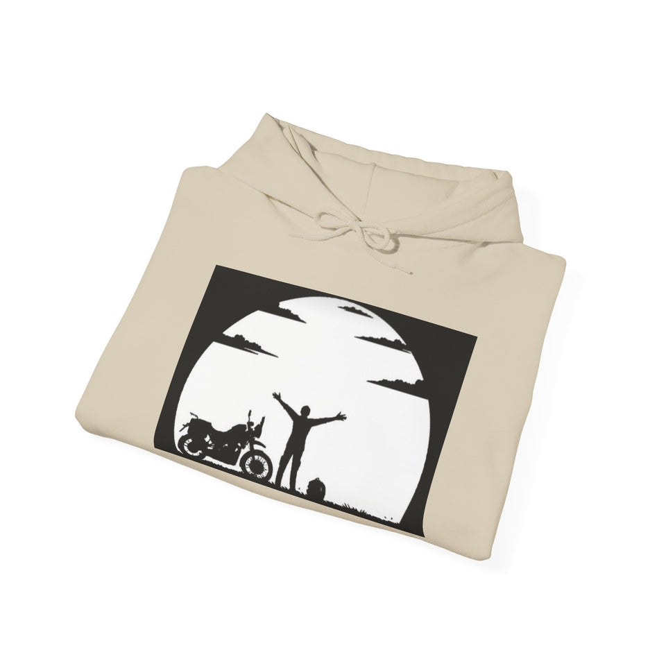 Harley-Davidson Sunset Ride Hoodie — Motorcycle Silhouette Graphic