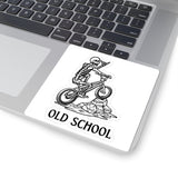 Old School Skeleton BMX Sticker — Kiss-Cut Bike Decal