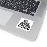 Big Dick Is Back In Town Kiss-Cut Sticker — Bold Black Typography Decal
