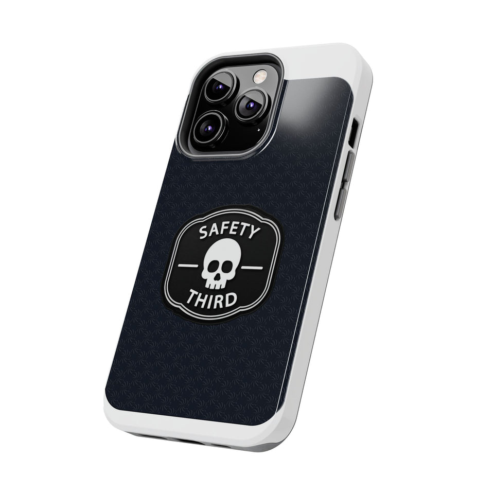 Safety Third Tough Phone Case — Skull Badge Protective iPhone Cover