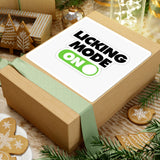 Licking Mode On Sticker — Funny Kiss-Cut Decal for Laptops, Water Bottles & Gear