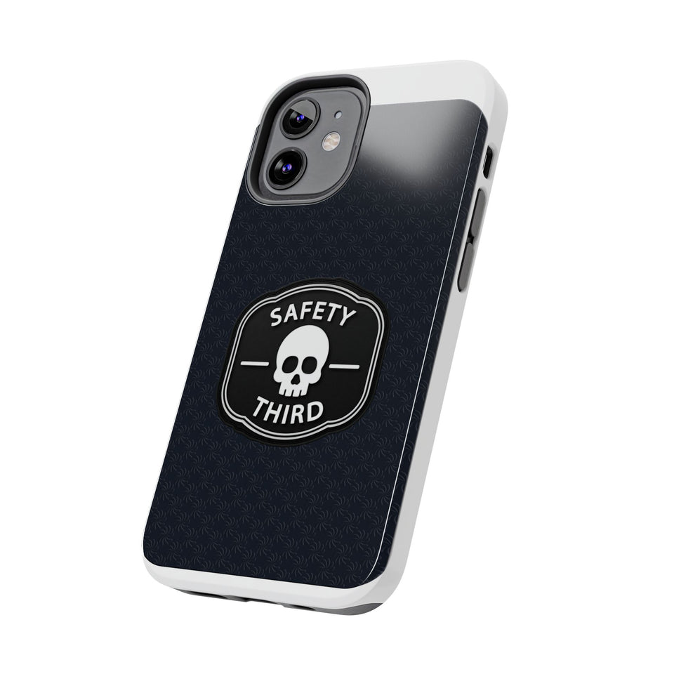 Safety Third Tough Phone Case — Skull Badge Protective iPhone Cover