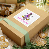 Come On Friend Motorcycle Skull Sticker — Biker Laptop Decal